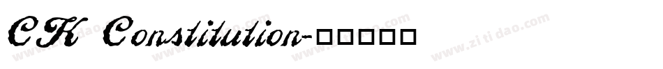CK Constitution字体转换